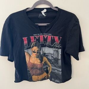 Fast & Furious Letty Graphic Black Crop Tee